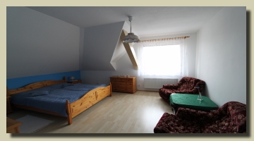 třílůžkový pokoj s televizí a internetem - ubytování Příbram, penziony, hotely - penzion U Šindlerů